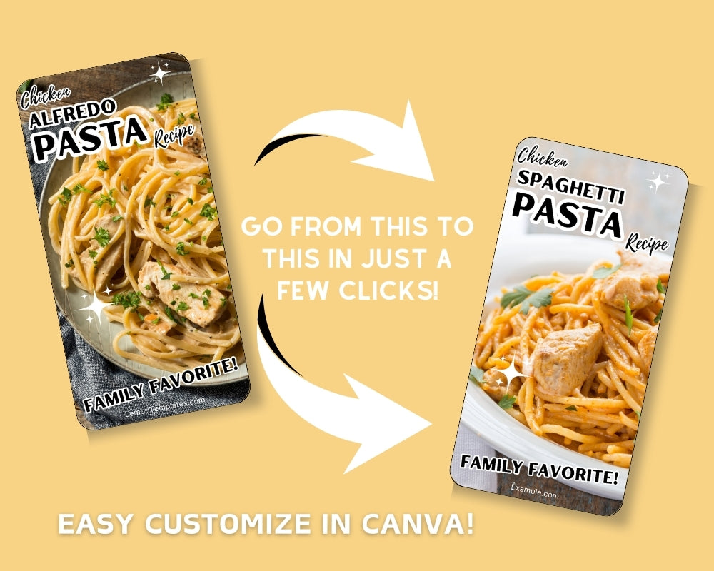 20 Pinterest Recipe Pin Templates - LT10